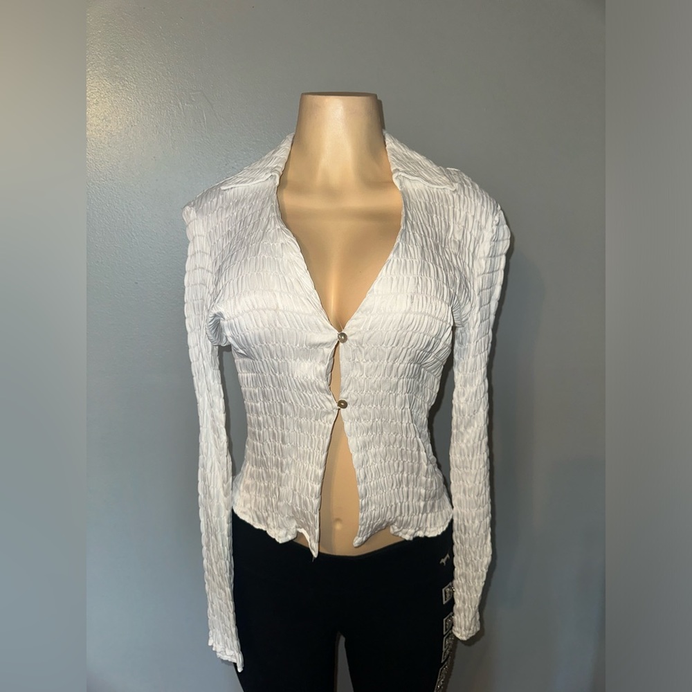 Zara white top